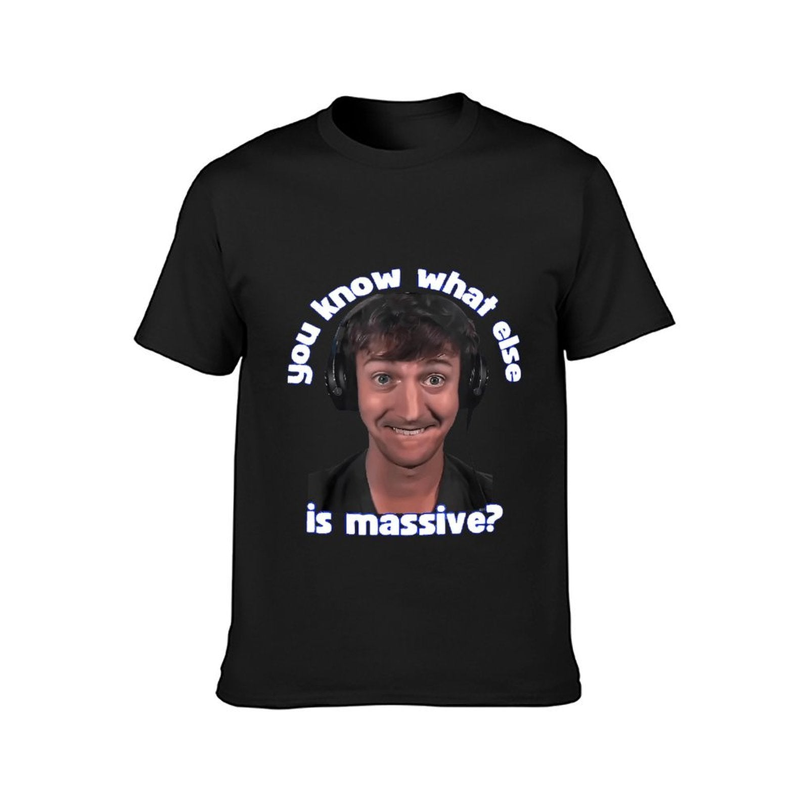 Inkmay Casual Cotton T-shirt Man Wearing Headphones With Text Overlay Unisex T-shirtAllDay Heritage T-Shirt