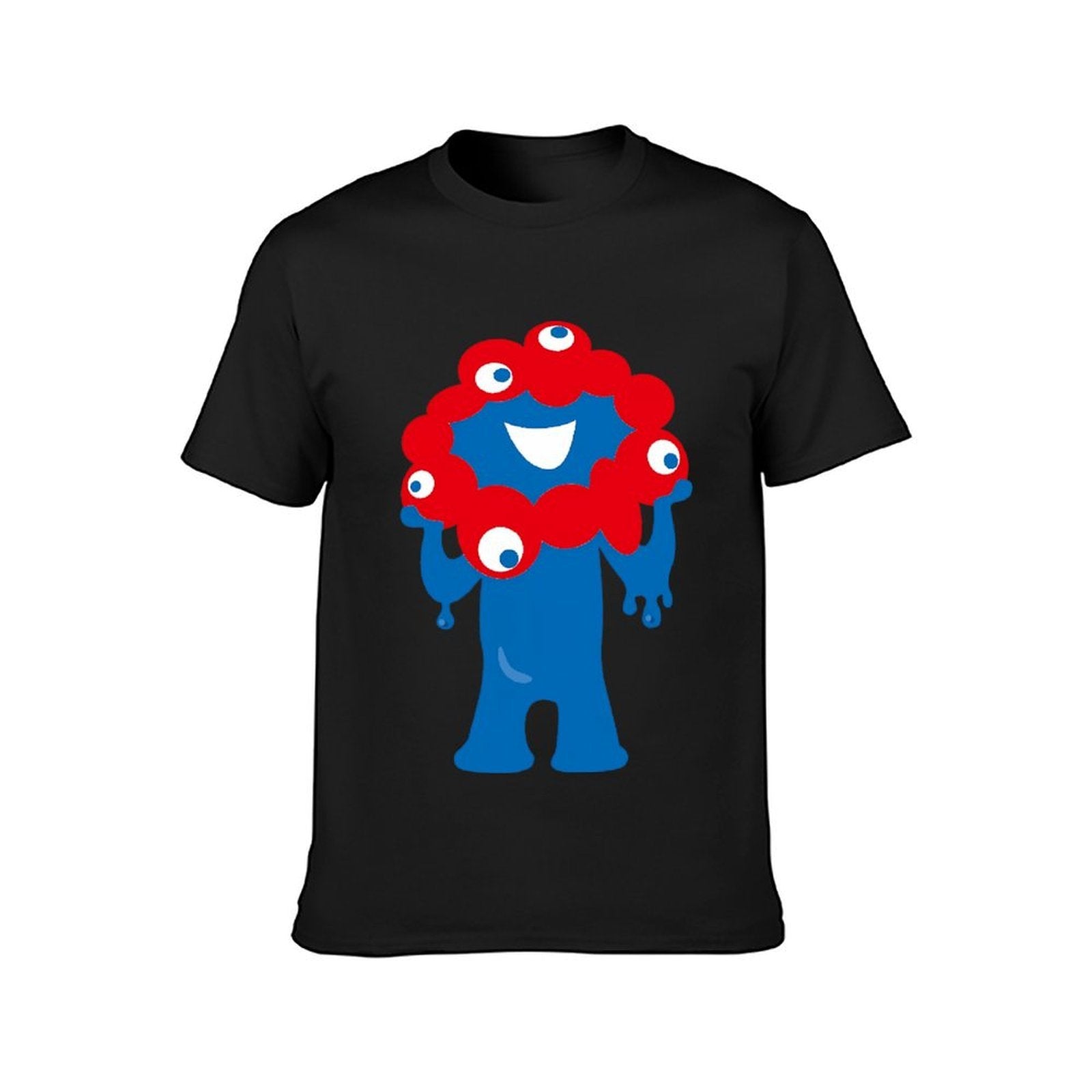 Inkmay Casual Cotton T-shirt Blue Creature With Red Spots Unisex T-shirtEverydayComfort Heritage T-Shirt