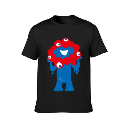 Inkmay Casual Cotton T-shirt Blue Creature With Red Spots Unisex T-shirtEverydayComfort Heritage T-Shirt