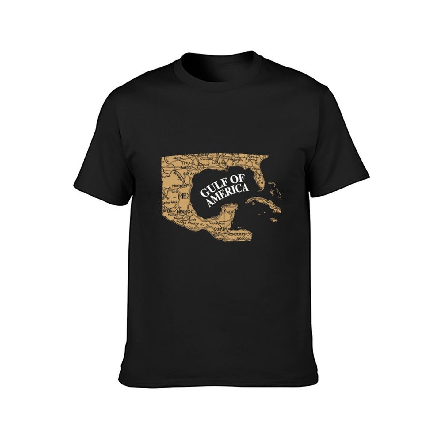 Inkmay Casual Cotton T-shirt Map Of Gulf Of America Unisex T-shirtPromotional Classic Fit T-Shirt