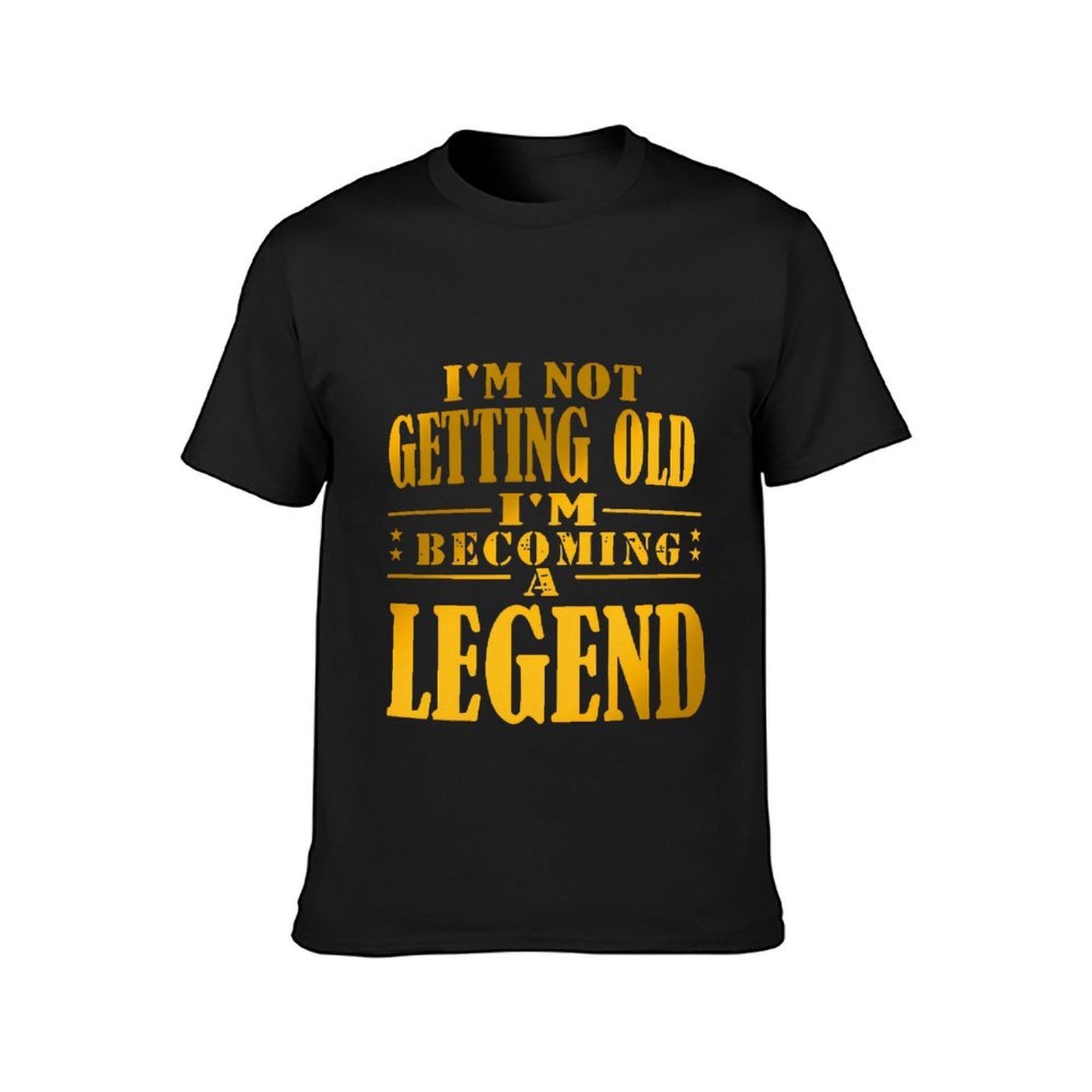 Inkmay Casual Cotton T-shirt Becoming A Legend Print Design Art Unisex T-shirtCrewneck Logo-Ready T-Shirt