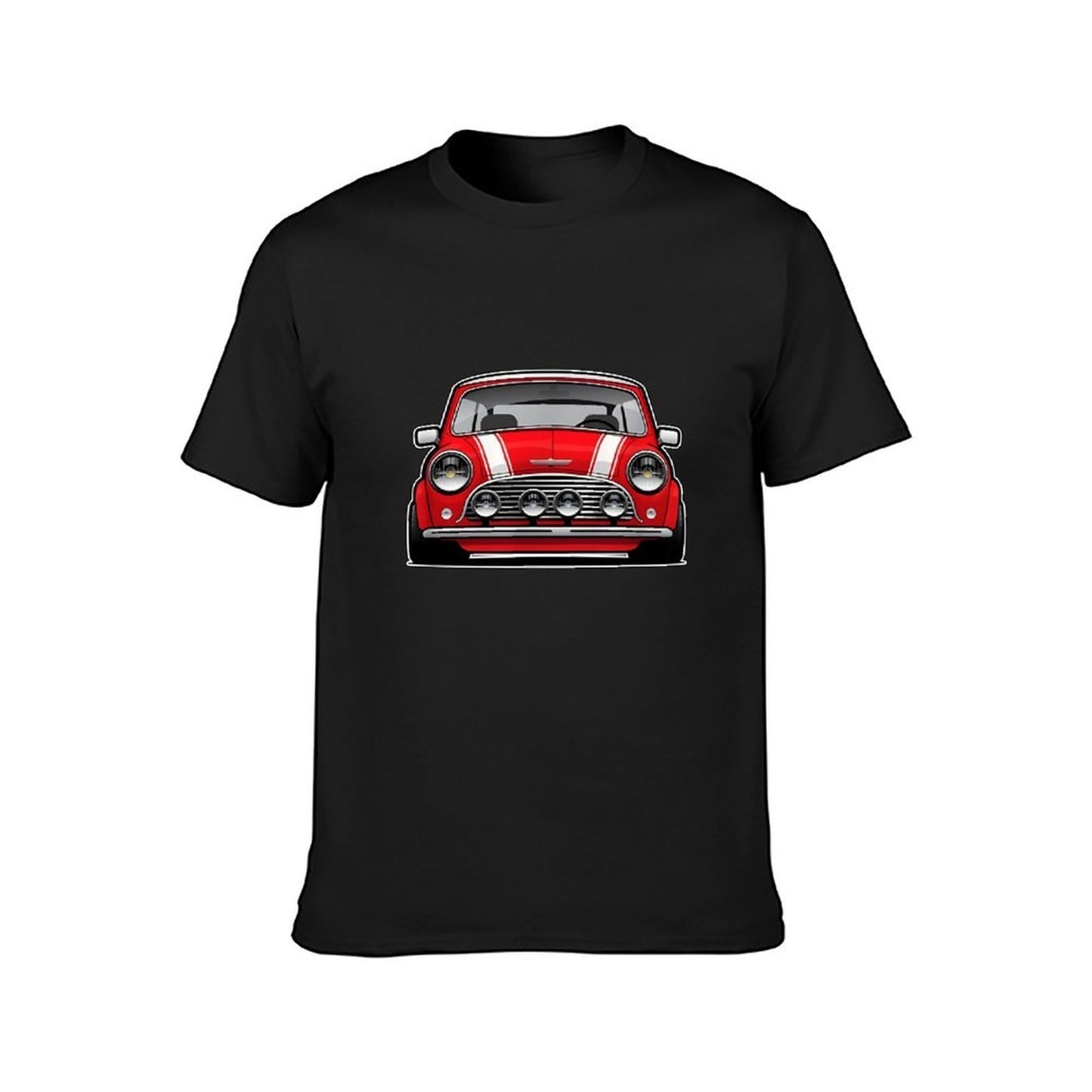 Inkmay Casual  Cotton T-shirt Woo Sunglasses With Cars And Unisex T-shirtPureStyle Original T-Shirt