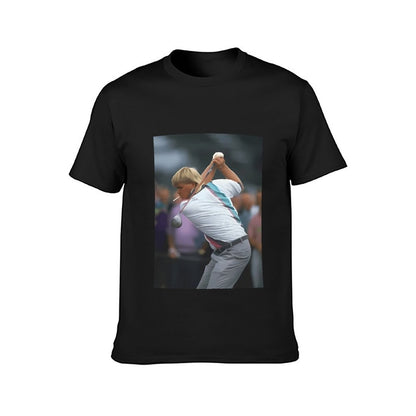 Inkmay Casual Cotton T-shirt Golf Player Swinging Club Boldly Unisex T-shirtClassicSeries StreetStyle T-Shirt