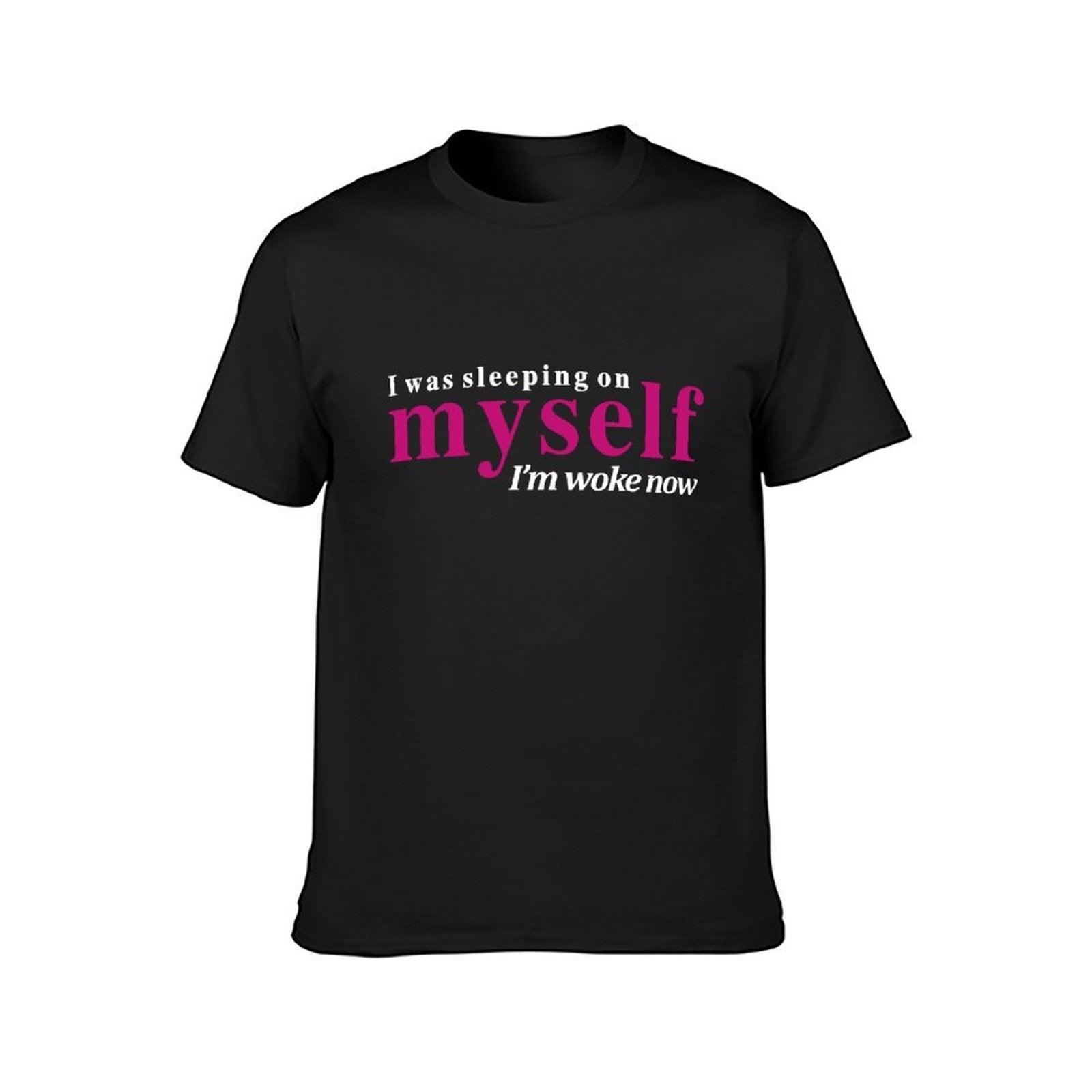 Inkmay Casual Cotton T-shirt Abstract Pink And White Design Art Unisex T-shirtMinimalist YearRound T-Shirt