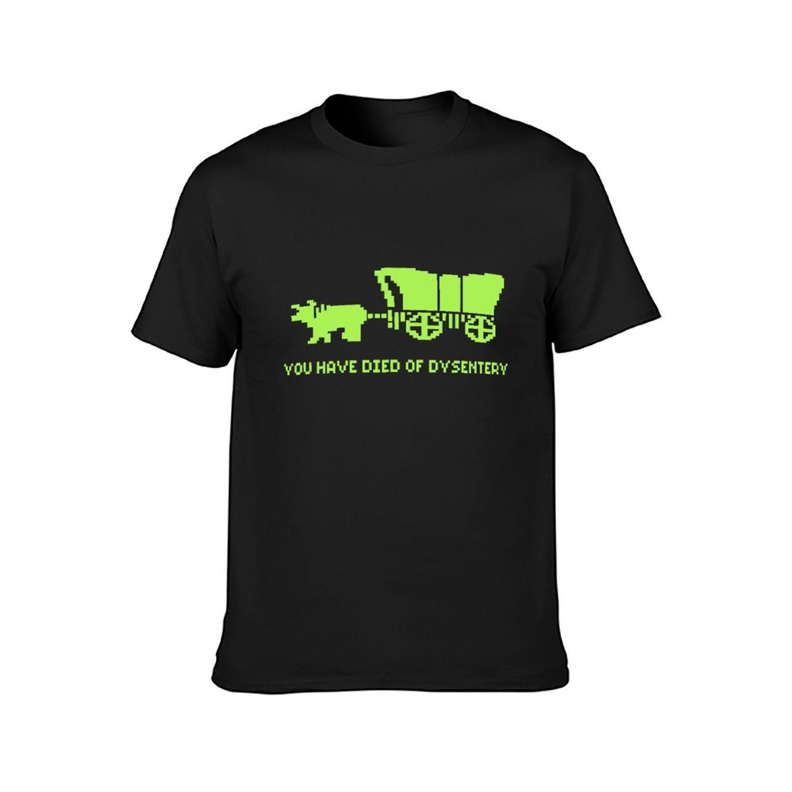 Inkmay Casual Cotton T-shirt Bright Green Background With Abstract Design Unisex T-shirtTrueComfort Crisp Print T-Shirt