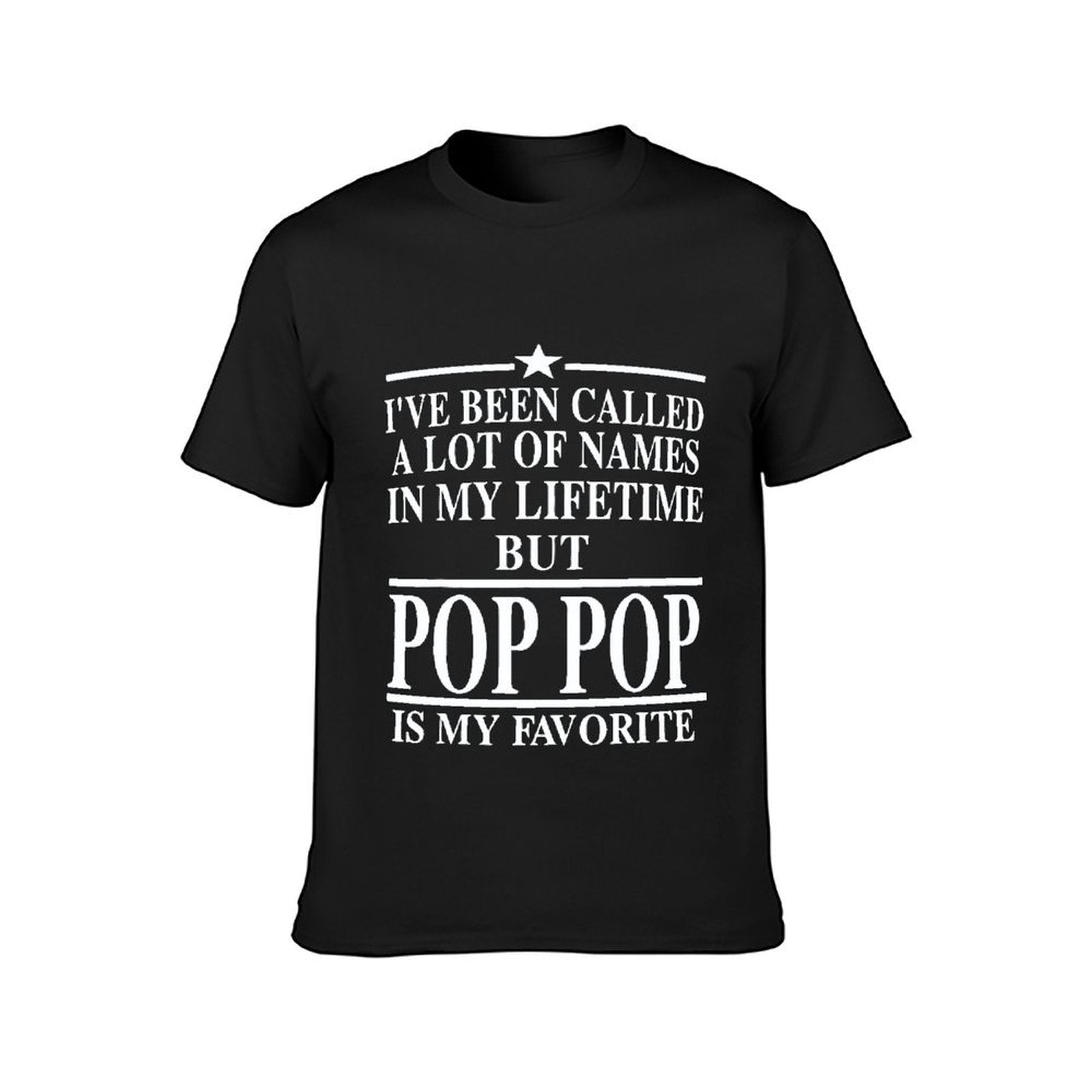 Inkmay Casual Cotton T-shirt Pop Art Pattern With Bold Letters Unisex T-shirtOn-Demand Weekend T-Shirt