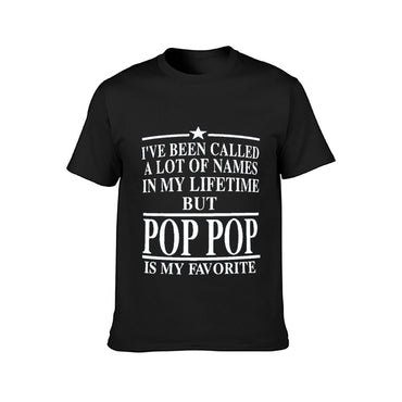 Inkmay Casual Cotton T-shirt Pop Art Pattern With Bold Letters Unisex T-shirtOn-Demand Weekend T-Shirt
