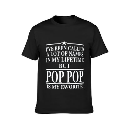 Inkmay Casual Cotton T-shirt Pop Art Pattern With Bold Letters Unisex T-shirtOn-Demand Weekend T-Shirt