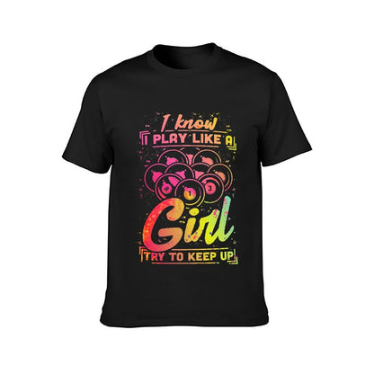 Inkmay Casual  Cotton T-shirt Colorful Abstract Art With Text Design Unisex T-shirtLong Lasting RegularFit T-Shirt