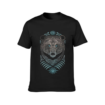 Inkmay Casual Cotton T-shirt Celtic Wolf Design With Intricate Patterns Unisex T-shirtPrint-Ready SoftTouch T-Shirt
