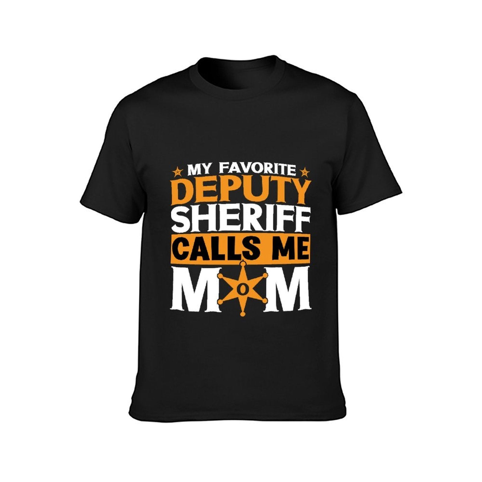 Inkmay Casual  Cotton T-shirt Orange Background With Black Text Calls Unisex T-shirtSoftstyle Neat T-Shirt