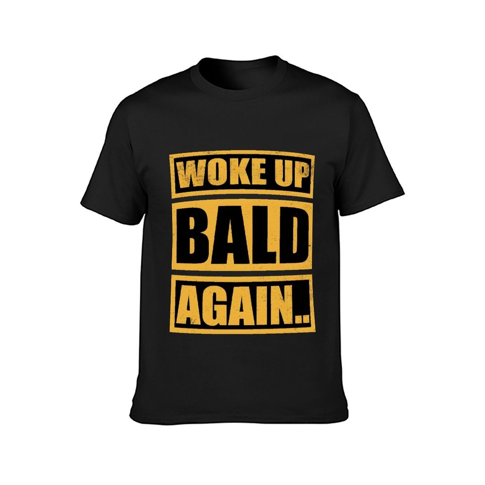 Inkmay Casual  Cotton T-shirt Woke Up Bald Again Print Design Unisex T-shirtPremium Recycled T-Shirt