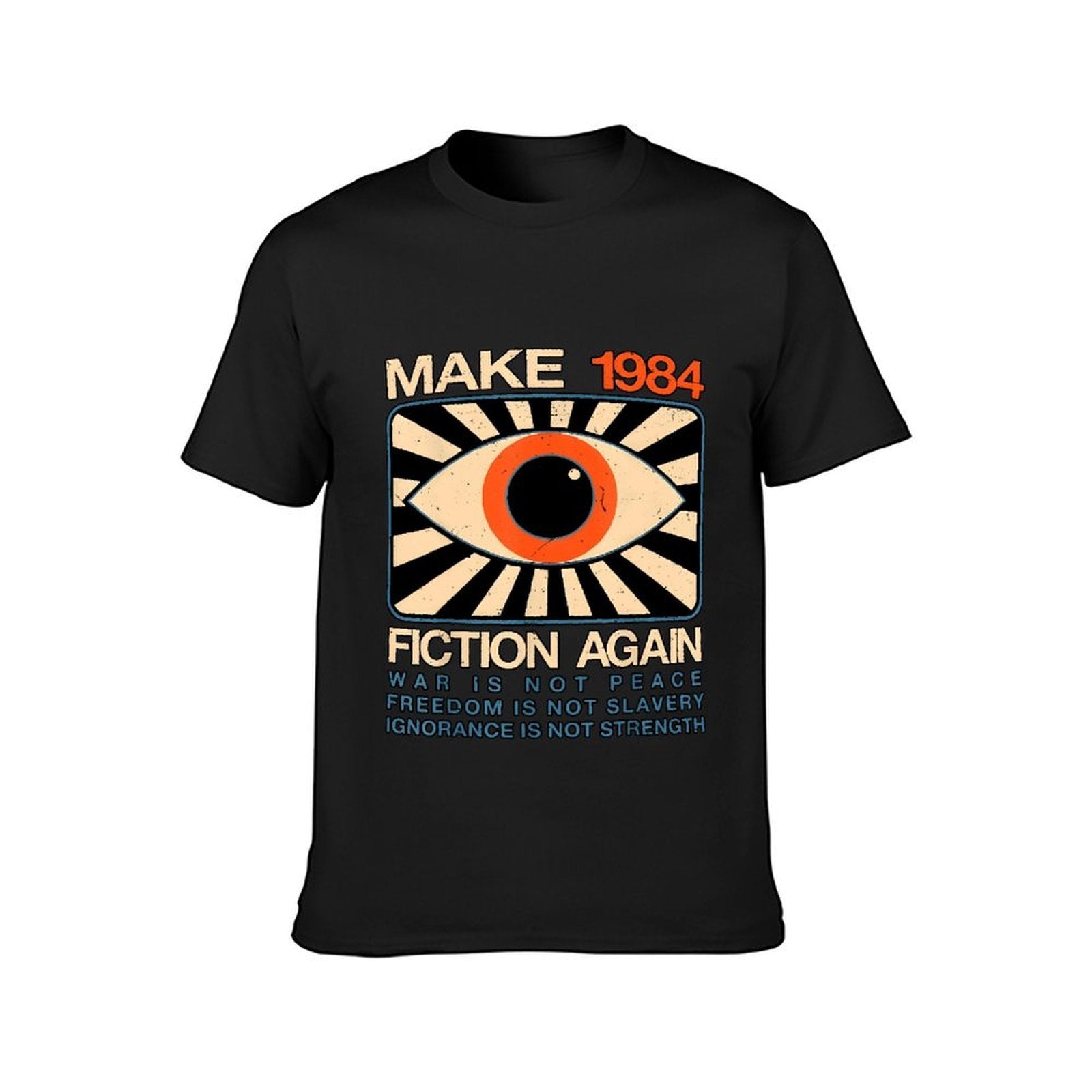 Inkmay Casual Cotton T-shirt Make 1984 Fiction Again War Unisex T-shirtFade-Resistant PremiumSeries T-Shirt