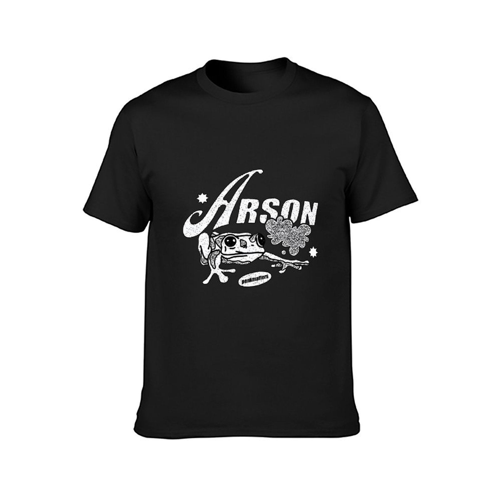 Inkmay Casual  Cotton T-shirt Arson Frog Design With Stars And Unisex T-shirtSlim Fit EverydayComfort T-Shirt
