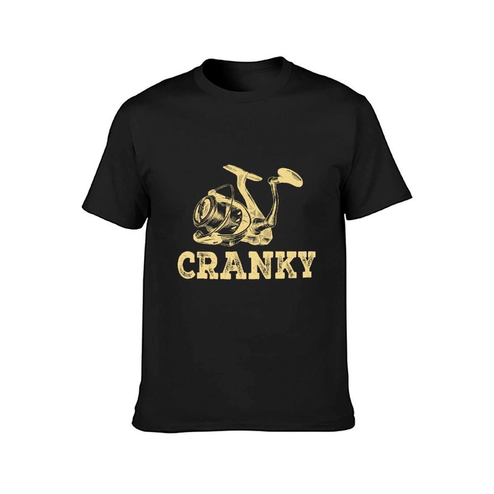Inkmay Casual  Cotton T-shirt Simple Geometric Design On Yellow Background Unisex T-shirtModernFit V-Neck T-Shirt