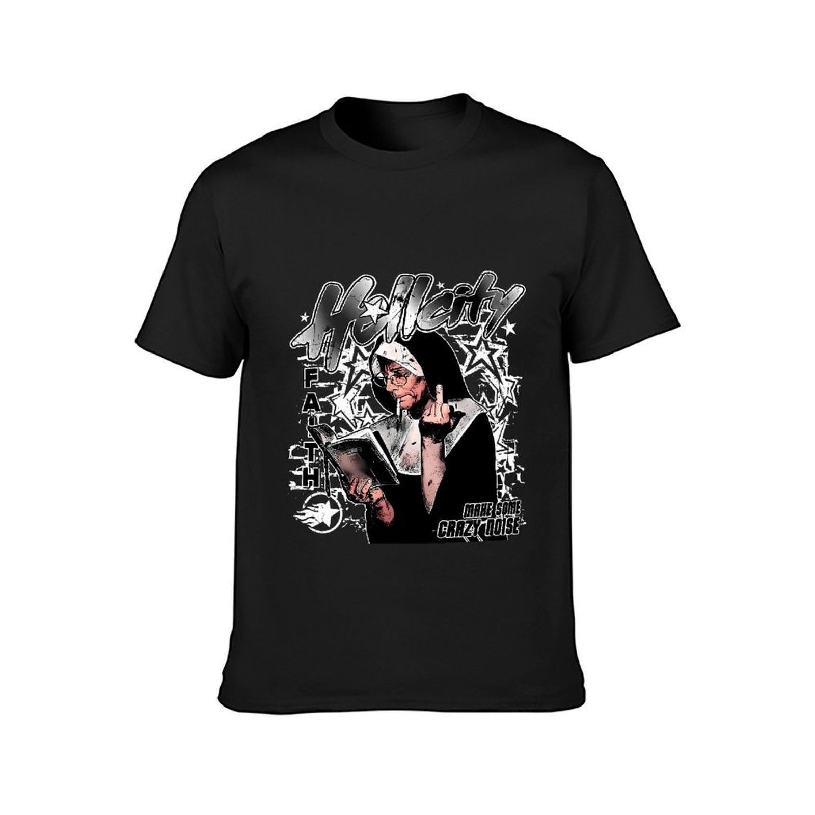 Inkmay Casual Cotton T-shirt Hellcity Faith Make Some Crazy Noise Unisex T-shirtPremiumSeries Casual T-Shirt