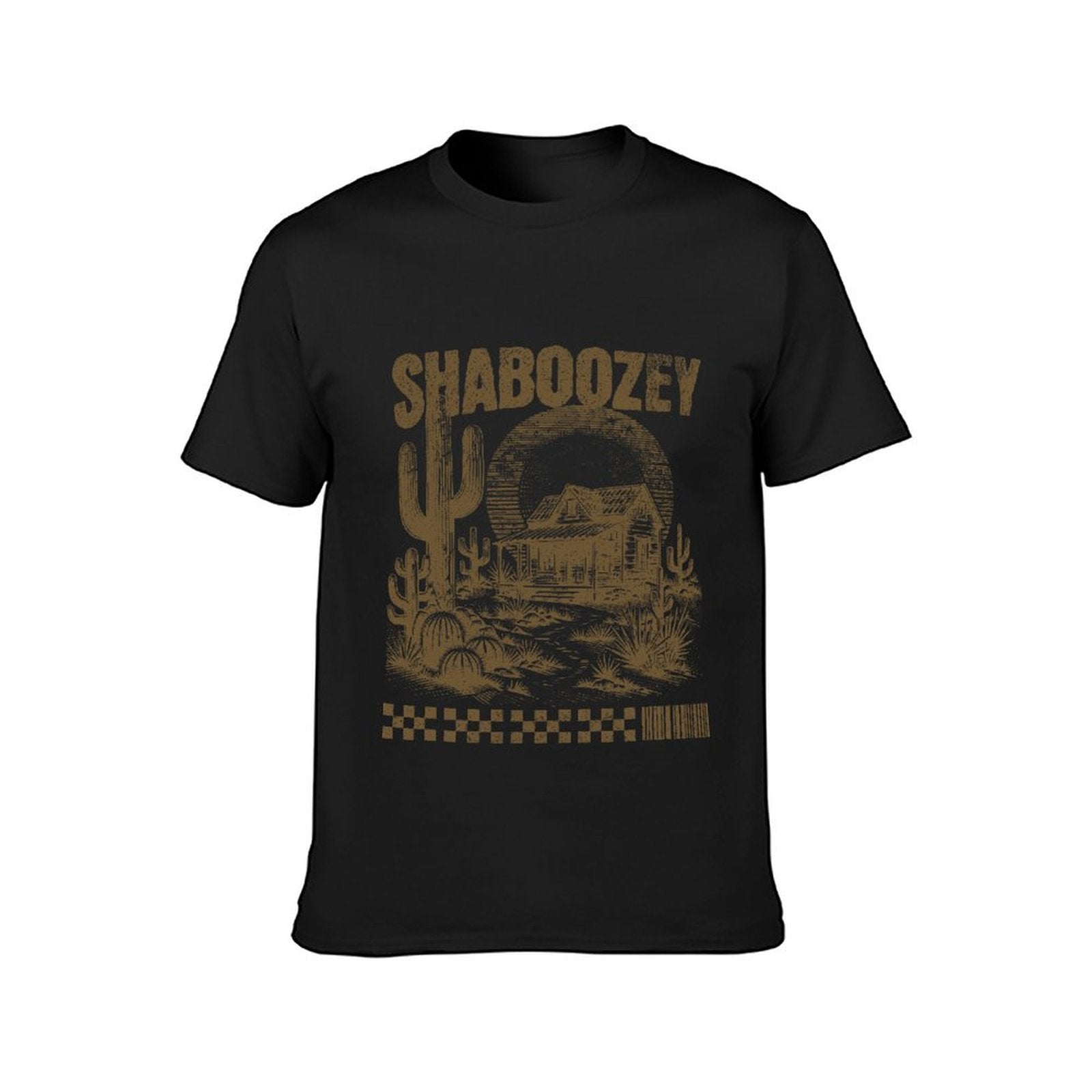 Inkmay Casual Cotton T-shirt Solid Brown Background No Pattern Prints Unisex T-shirtBasicSeries 100% Cotton T-Shirt