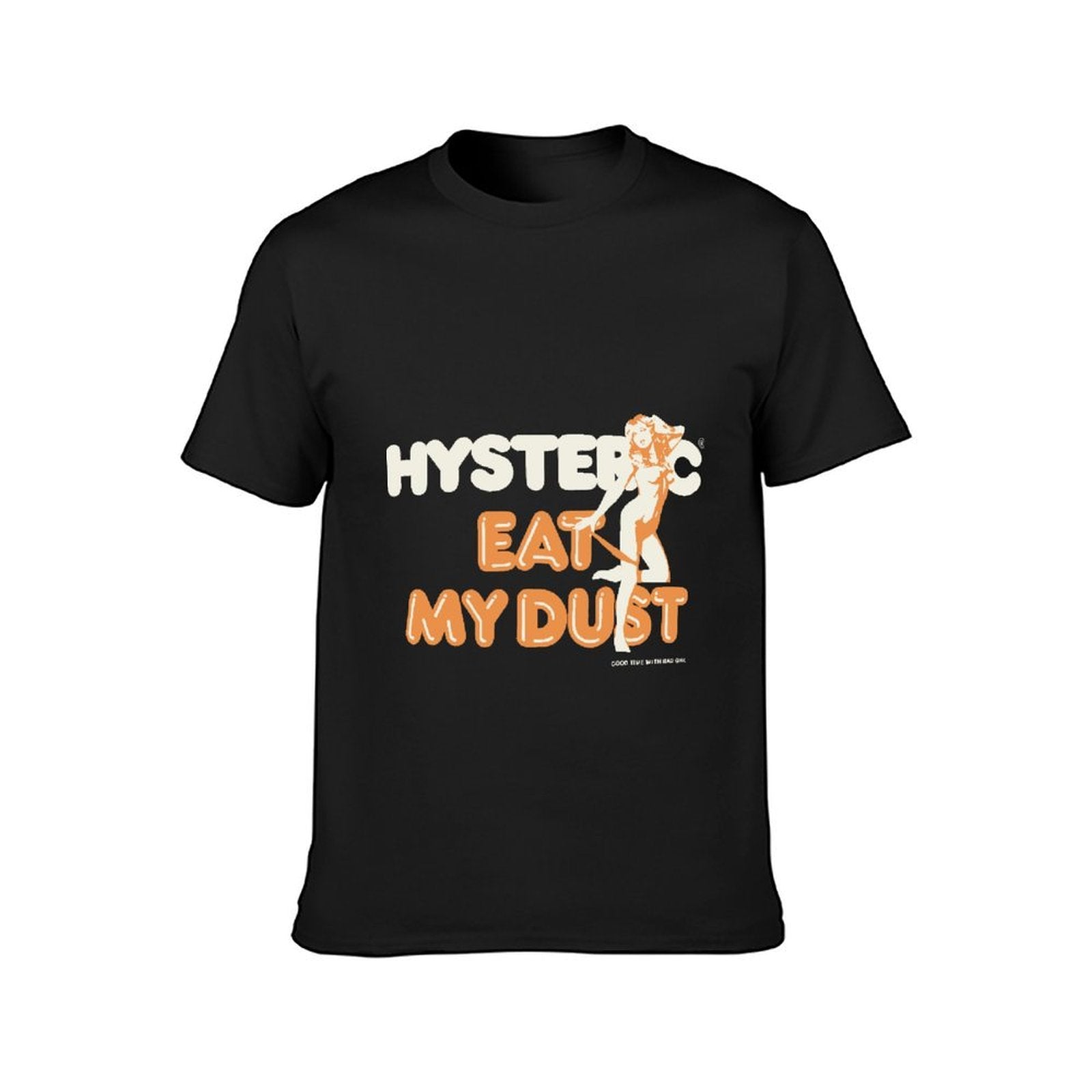 Inkmay Casual Cotton T-shirt Eat My Dust Orange Background Design Unisex T-shirtTrueFit Lifestyle T-Shirt