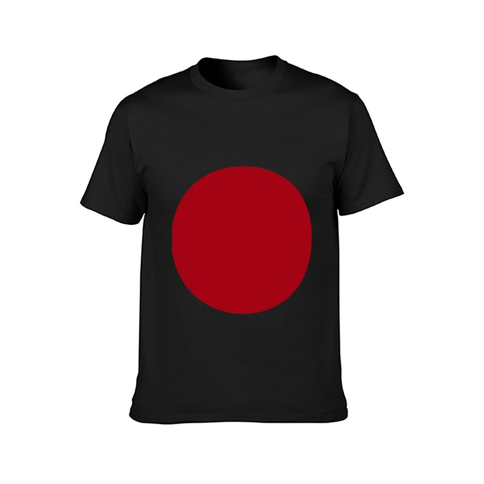 Inkmay Casual Cotton T-shirt Red Background With White Lines Unisex T-shirtFundraising Plain T-Shirt