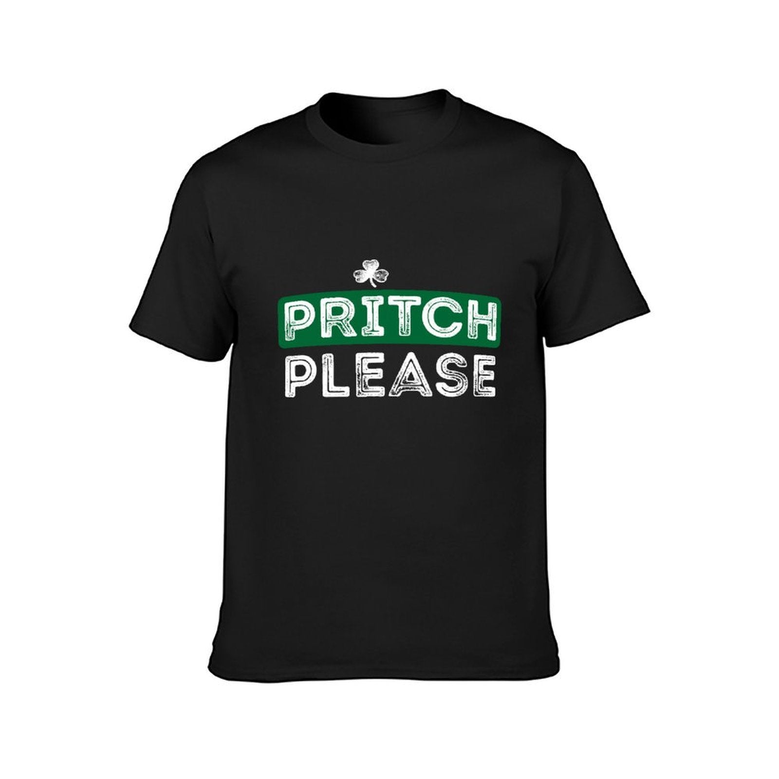 Inkmay Casual  Cotton T-shirt Green Background With White Text Pritch Unisex T-shirtWrinkle-Free TrueComfort T-Shirt