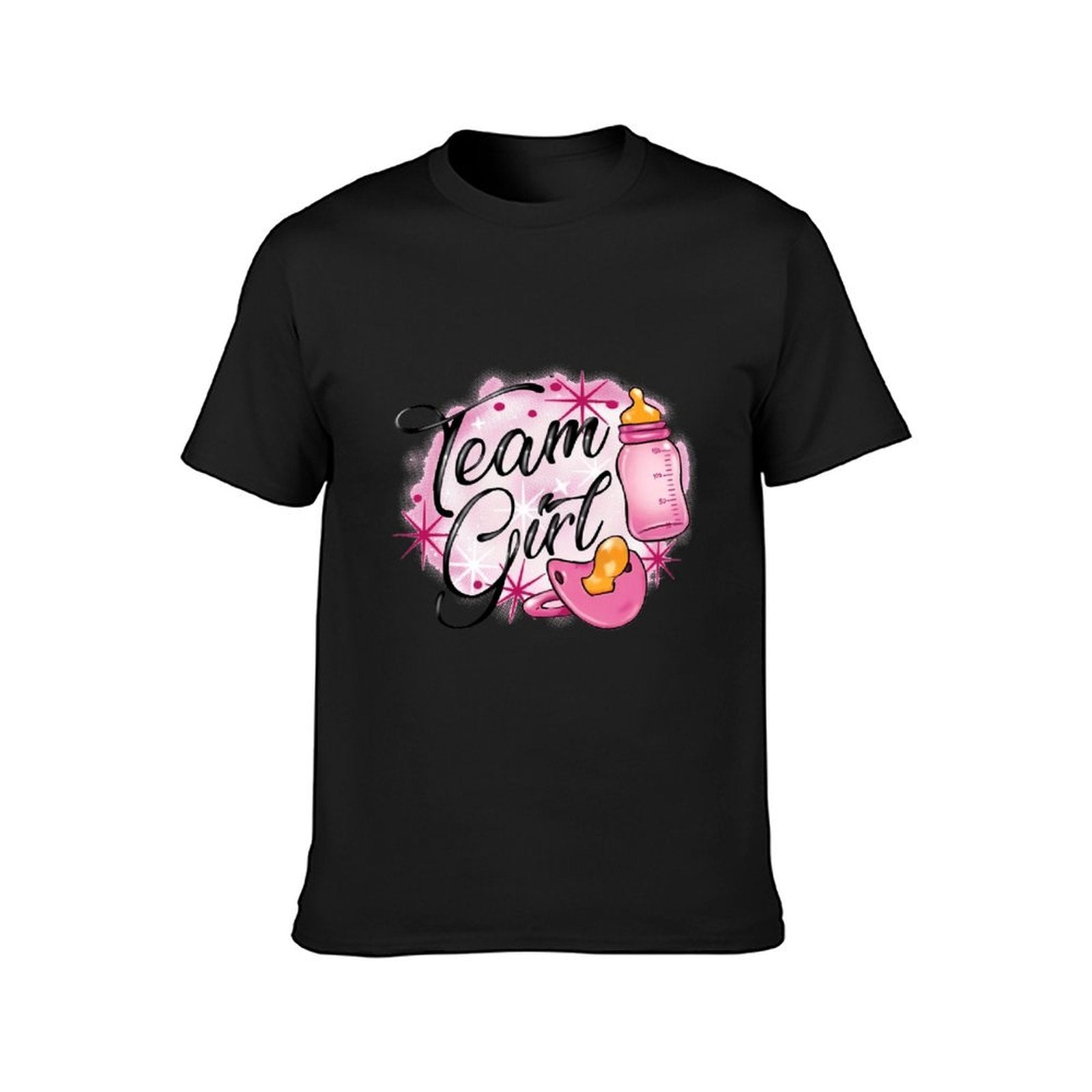 Inkmay Casual Cotton T-shirt Team Girl Pink Baby Items Unisex T-shirtRegular Natural T-Shirt