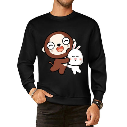 Front Patterned Long Sleeve TopRetro EssentialFit