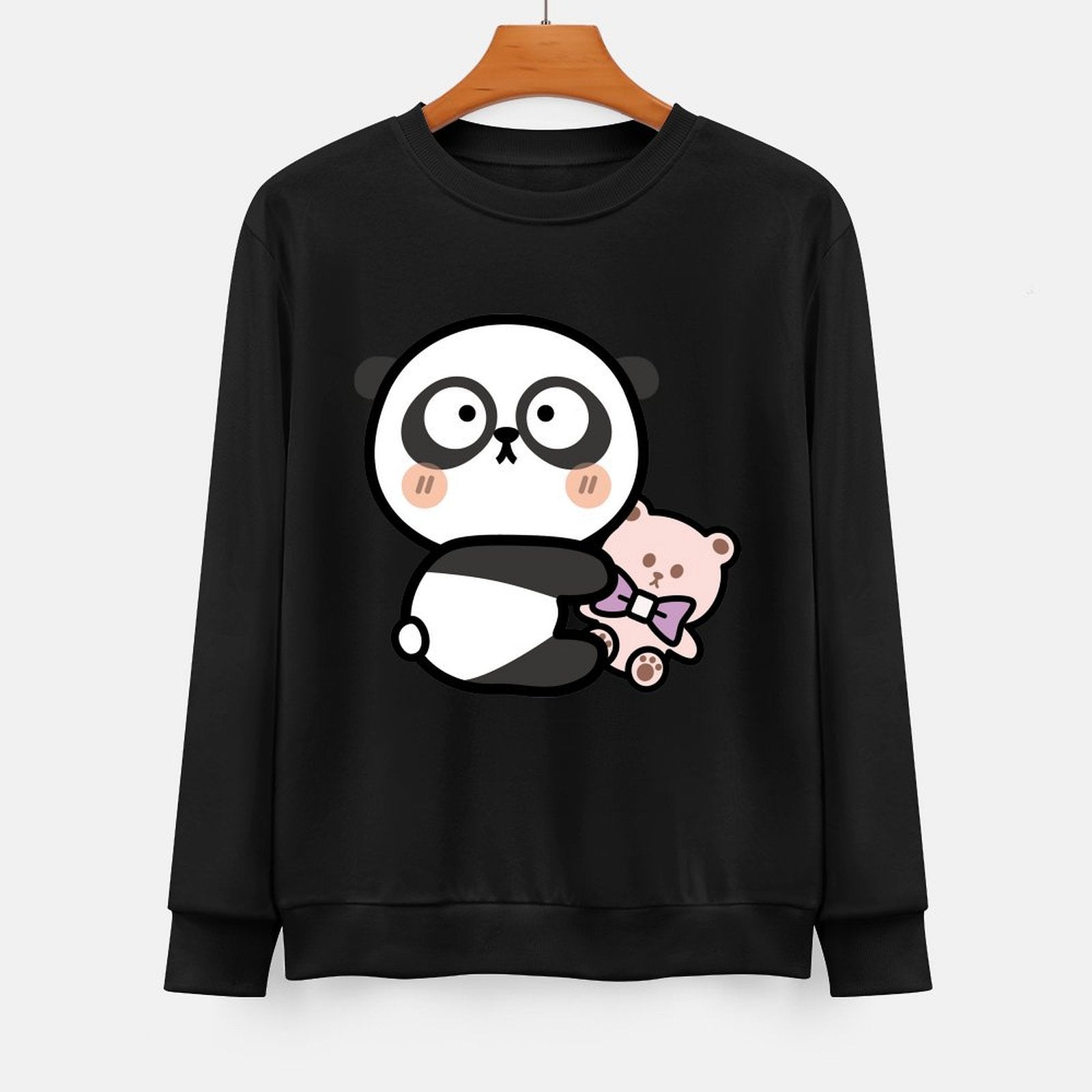  Front Patterned Long Sleeve TopSoft-Touch Heavyweight