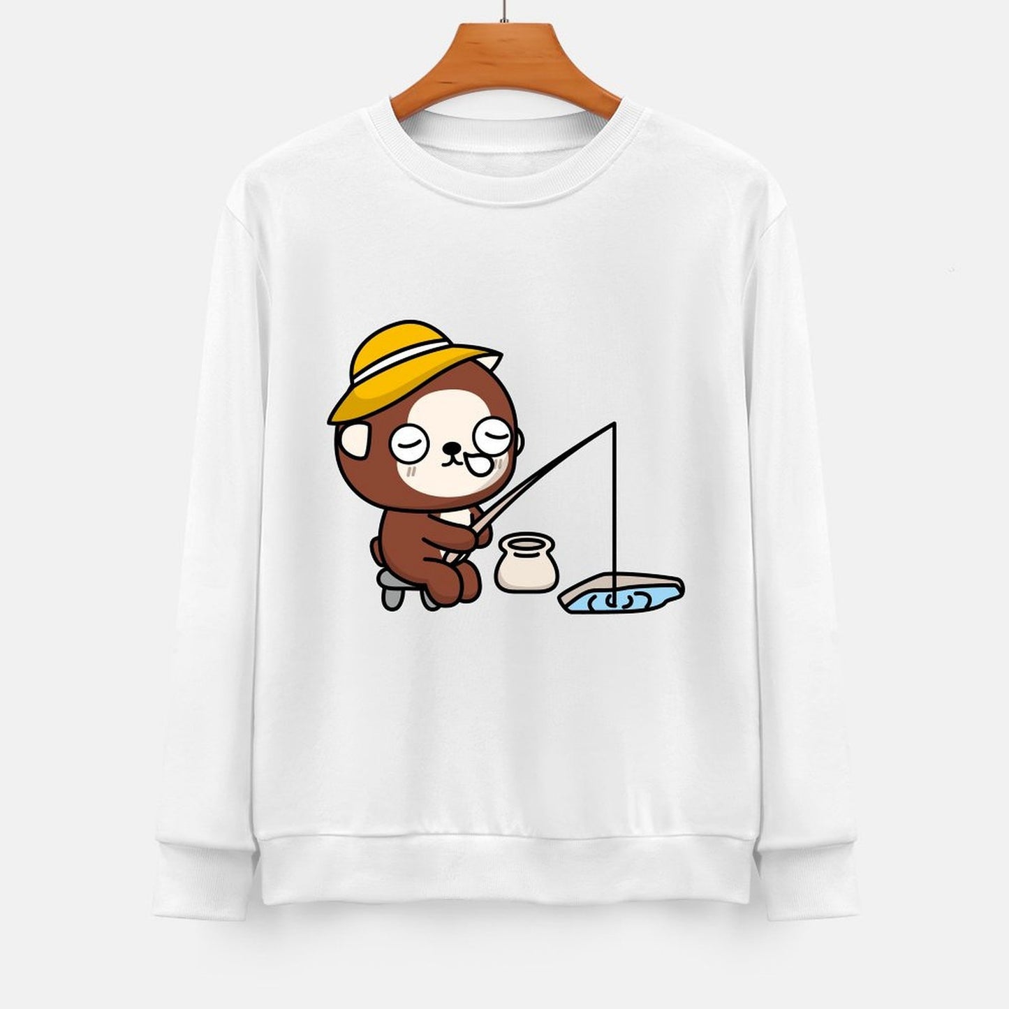 Front Patterned Long Sleeve TopPremiumSeries Soft-Touch