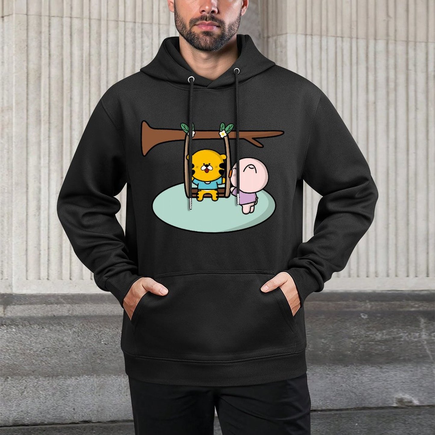 IPBR 250g Hooded Pocket Sweatshirt Front GraphicMen's Hooded  Sweatshirt4000848