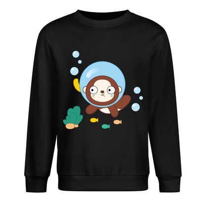 Front Patterned Long Sleeve TopModern 100% Cotton