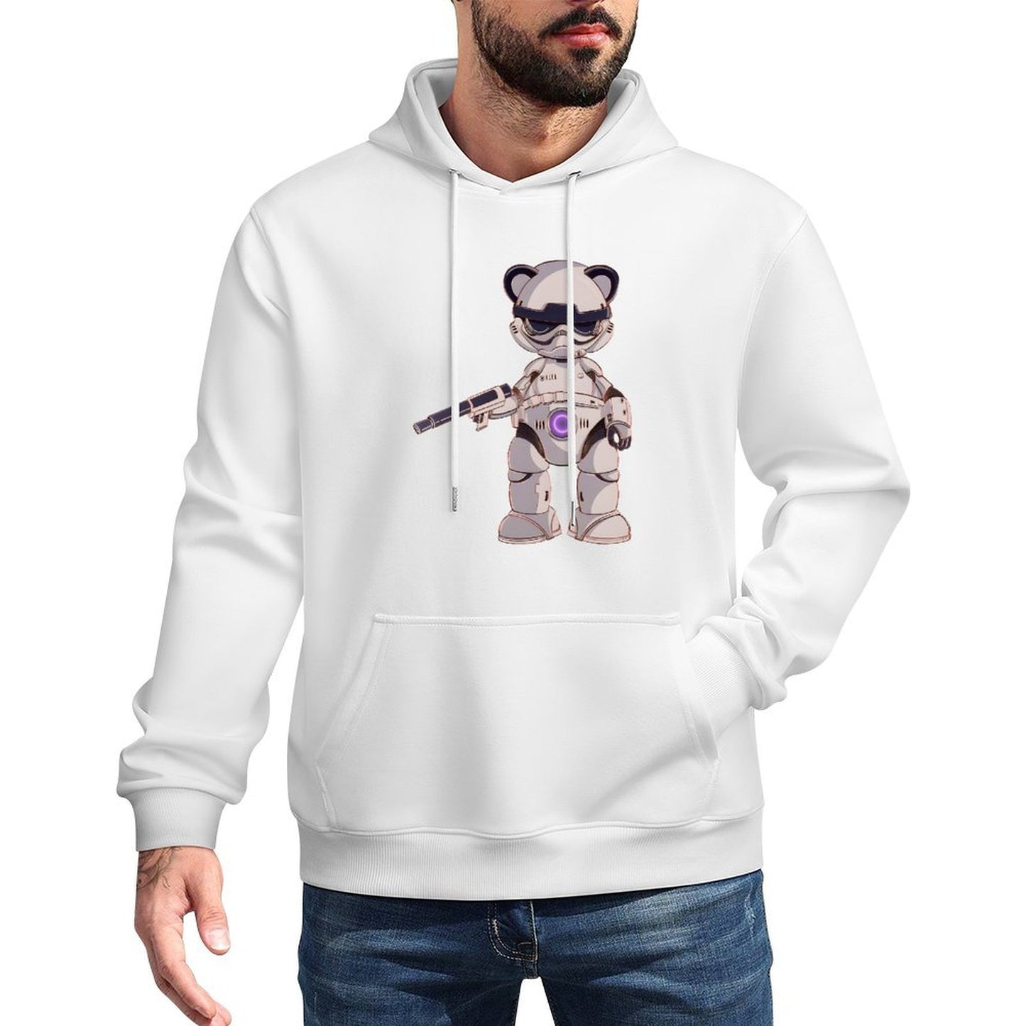 IPIB 250g Hooded Pocket Sweatshirt Front GraphicMen's Hooded  Sweatshirt6000060-1