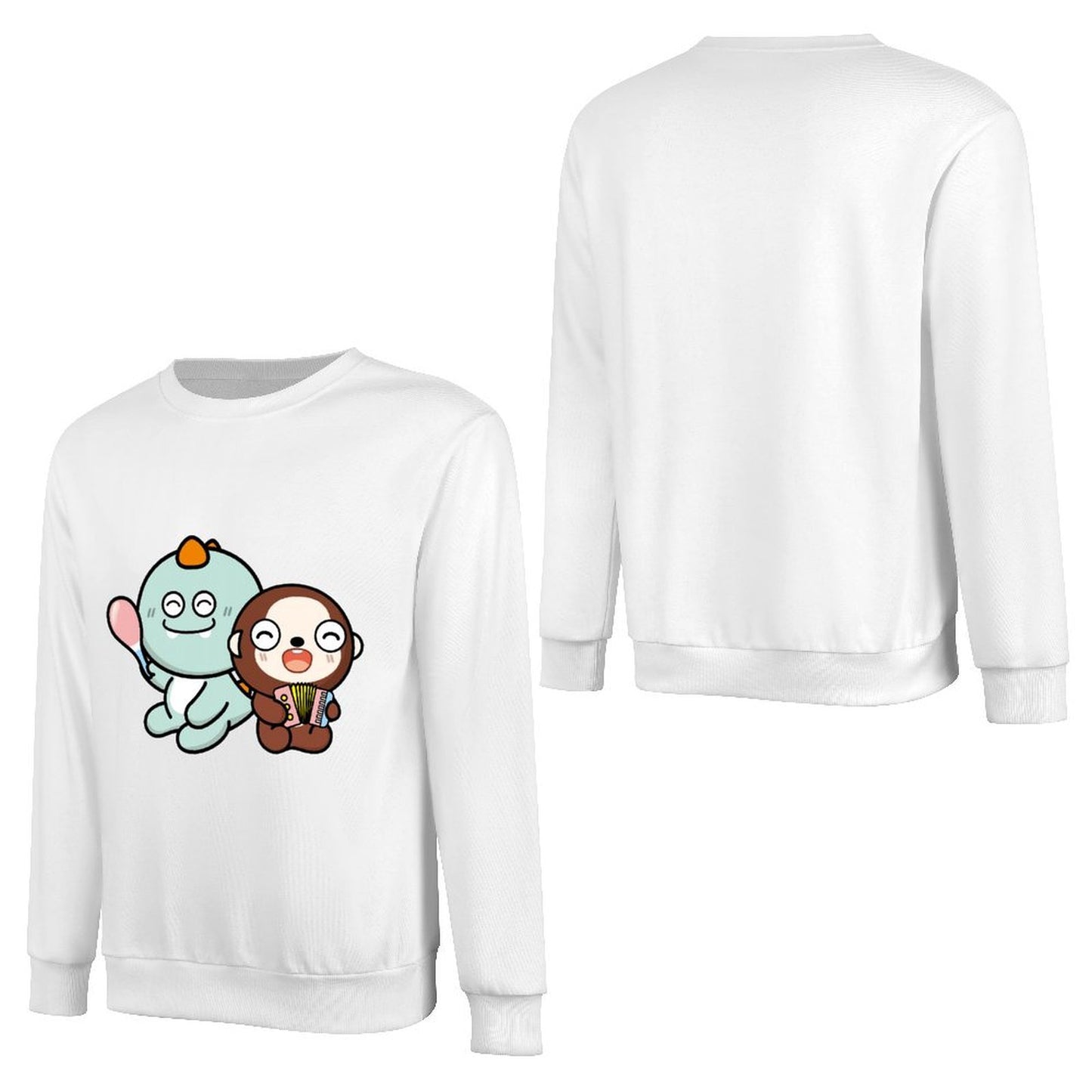 Front Patterned Long Sleeve TopLifestyle Neutral