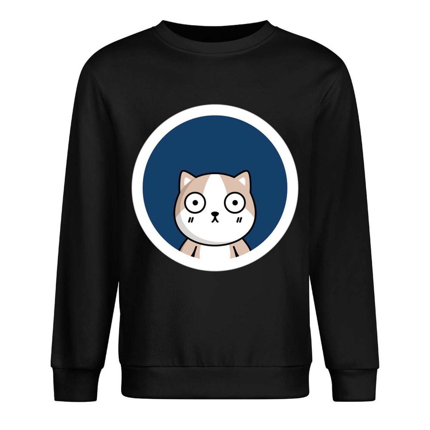 Front Patterned Long Sleeve TopPrinted SoftWear