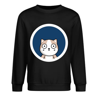 Front Patterned Long Sleeve TopPrinted SoftWear