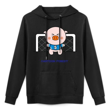 Essential Shrink-Resistant Front Graphic Hoodies