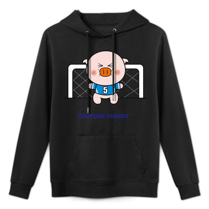 Essential Shrink-Resistant Front Graphic Hoodies