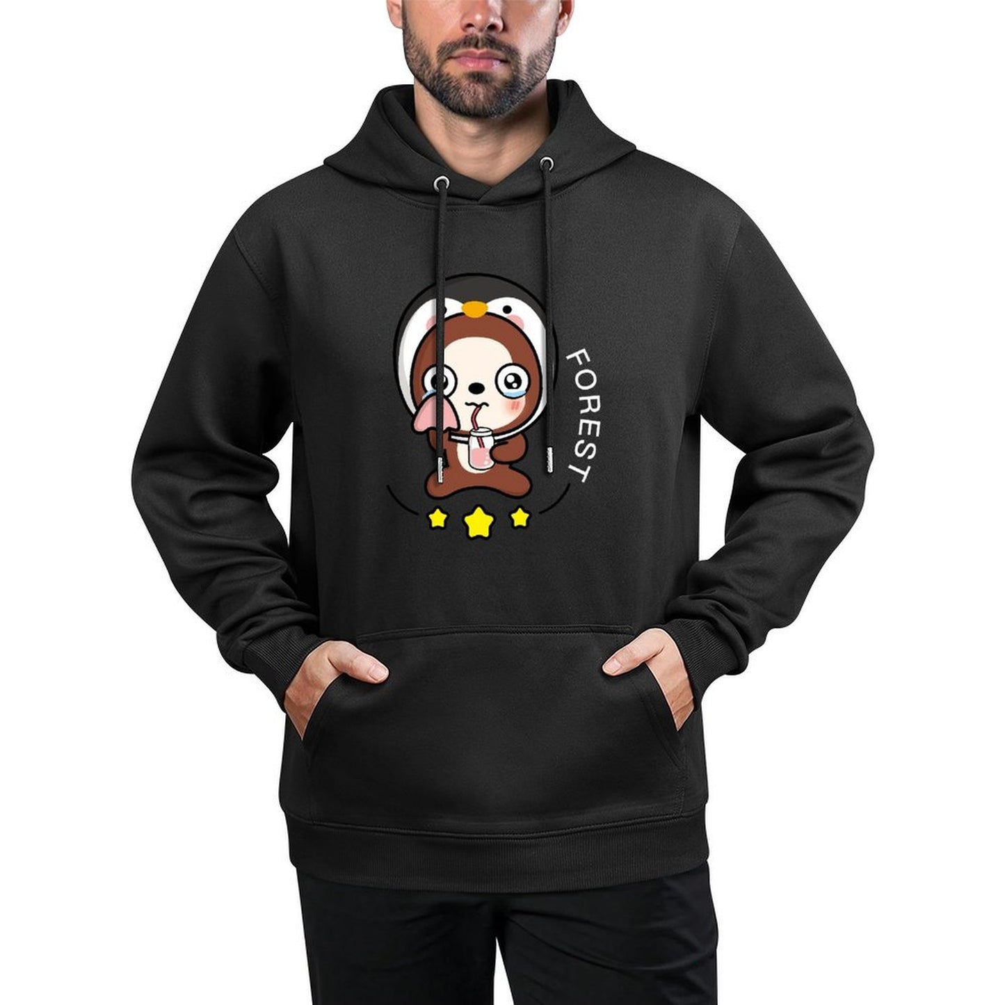 TrueFit Classic Fit Front Graphic Hoodies