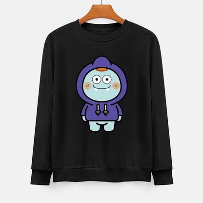  Front Patterned Long Sleeve TopDaily StreetFit