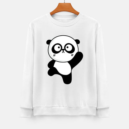 Front Patterned Long Sleeve TopComfort Slim Fit