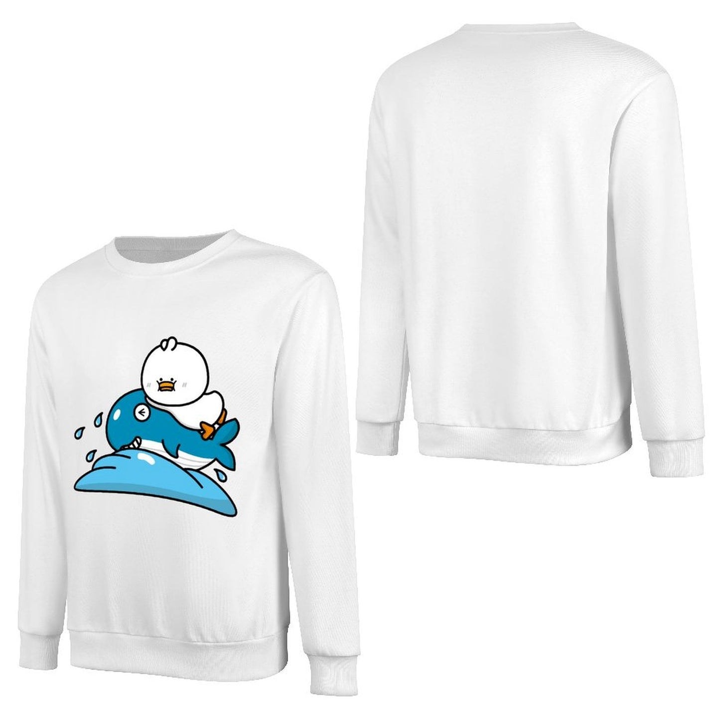 Front Patterned Long Sleeve TopClean Slim Fit