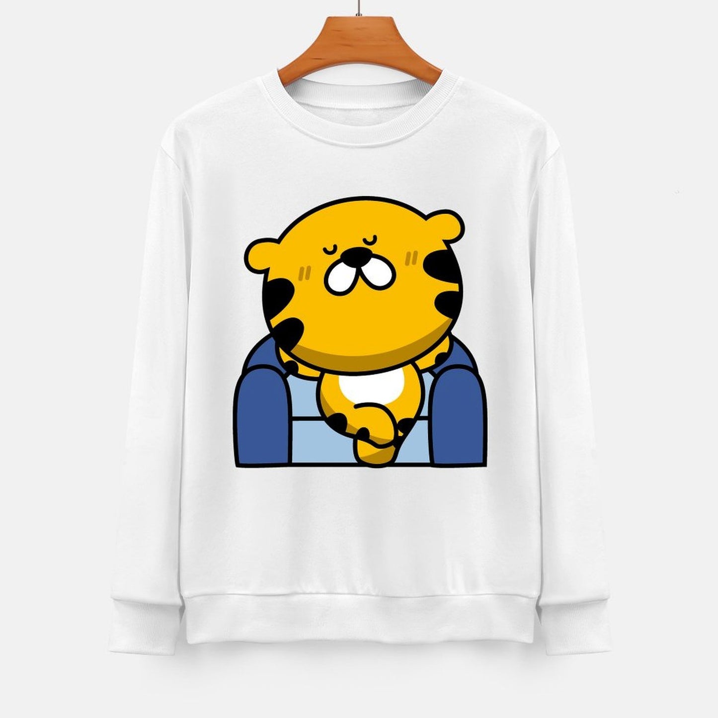 Front Patterned Long Sleeve TopSmoothWear Casual