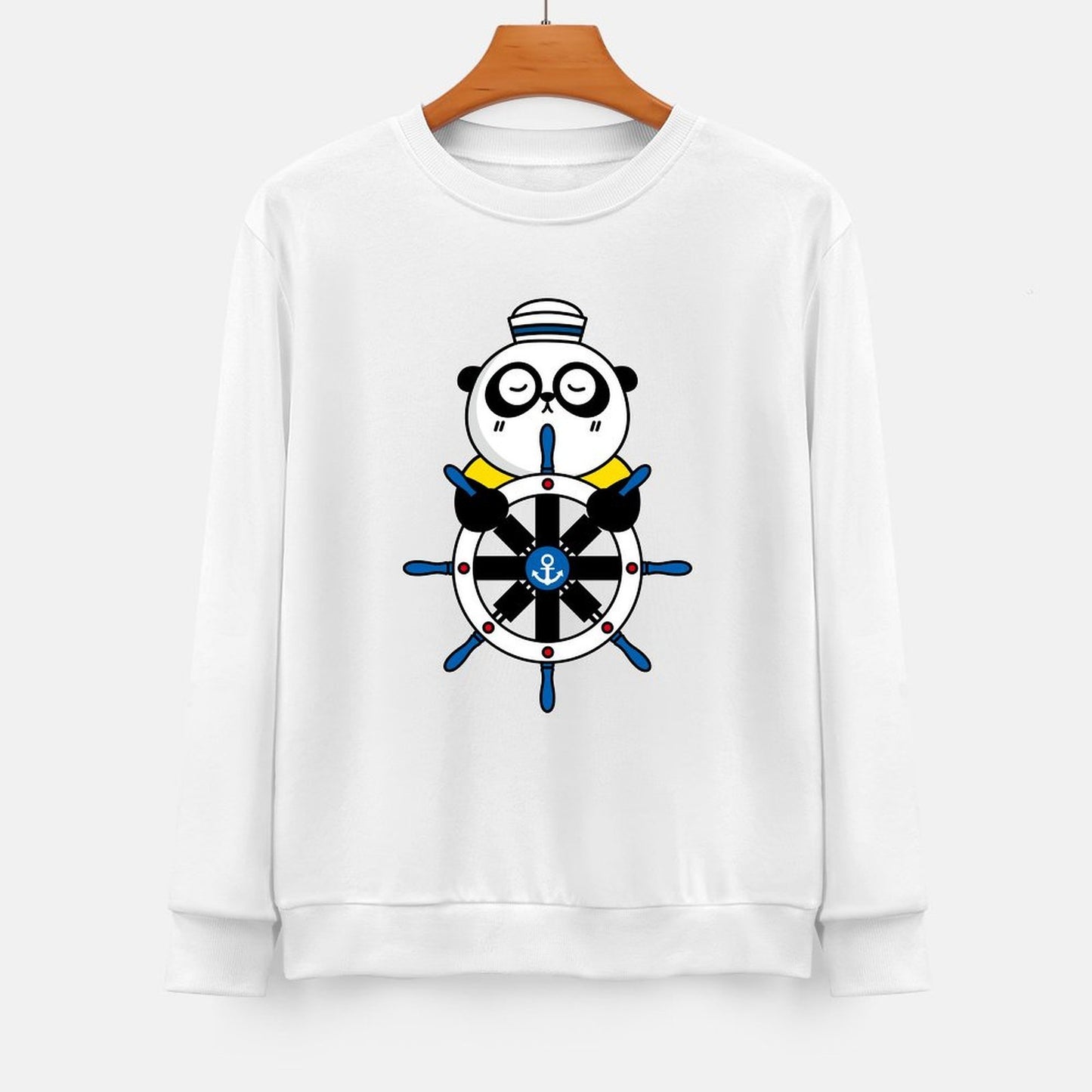 Front Patterned Long Sleeve TopEasy-Care EverydaySeries