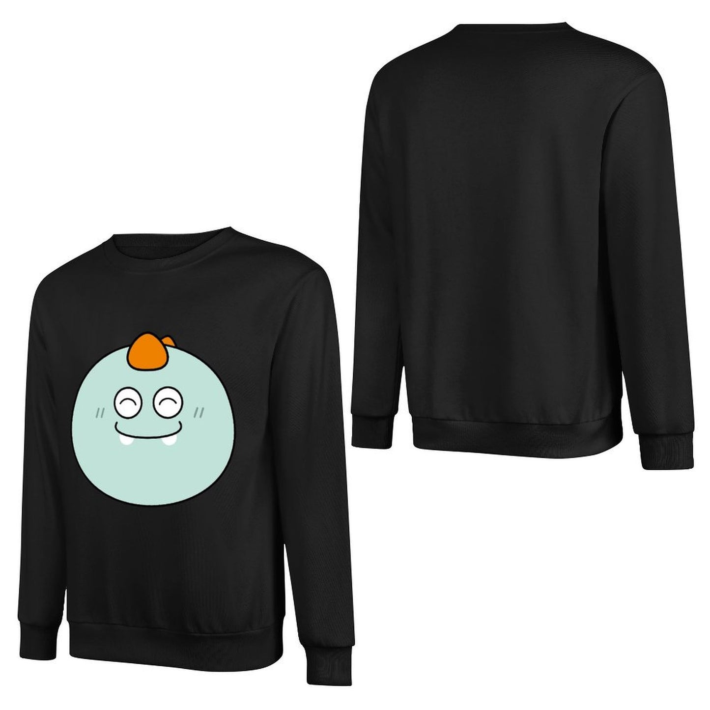 Front Patterned Long Sleeve TopPocket Tee BasicSeries