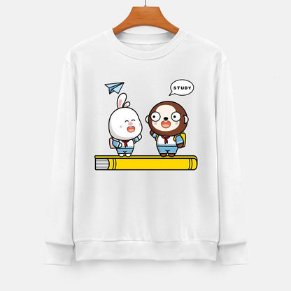 Front Patterned Long Sleeve TopComfortSeries Soft-Touch