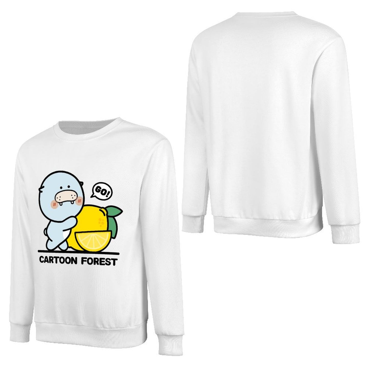 Front Patterned Long Sleeve TopRetro Minimal