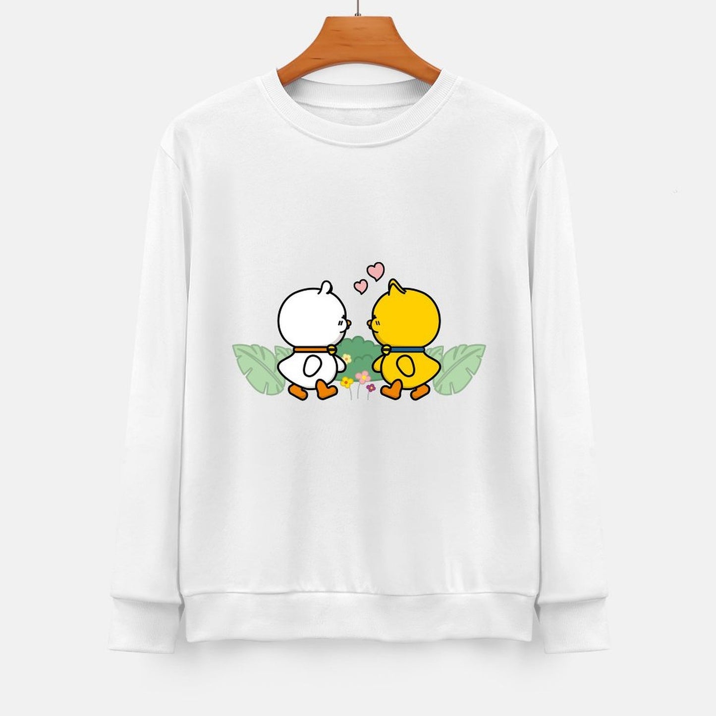 Front Patterned Long Sleeve TopLogo-Ready Midweight