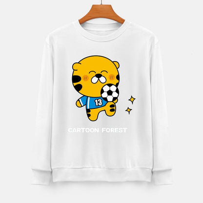 Front Patterned Long Sleeve TopPlain SmoothWear