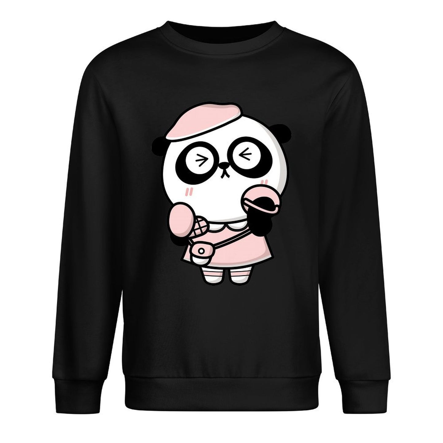 Front Patterned Long Sleeve TopPocket Tee ComfortLine