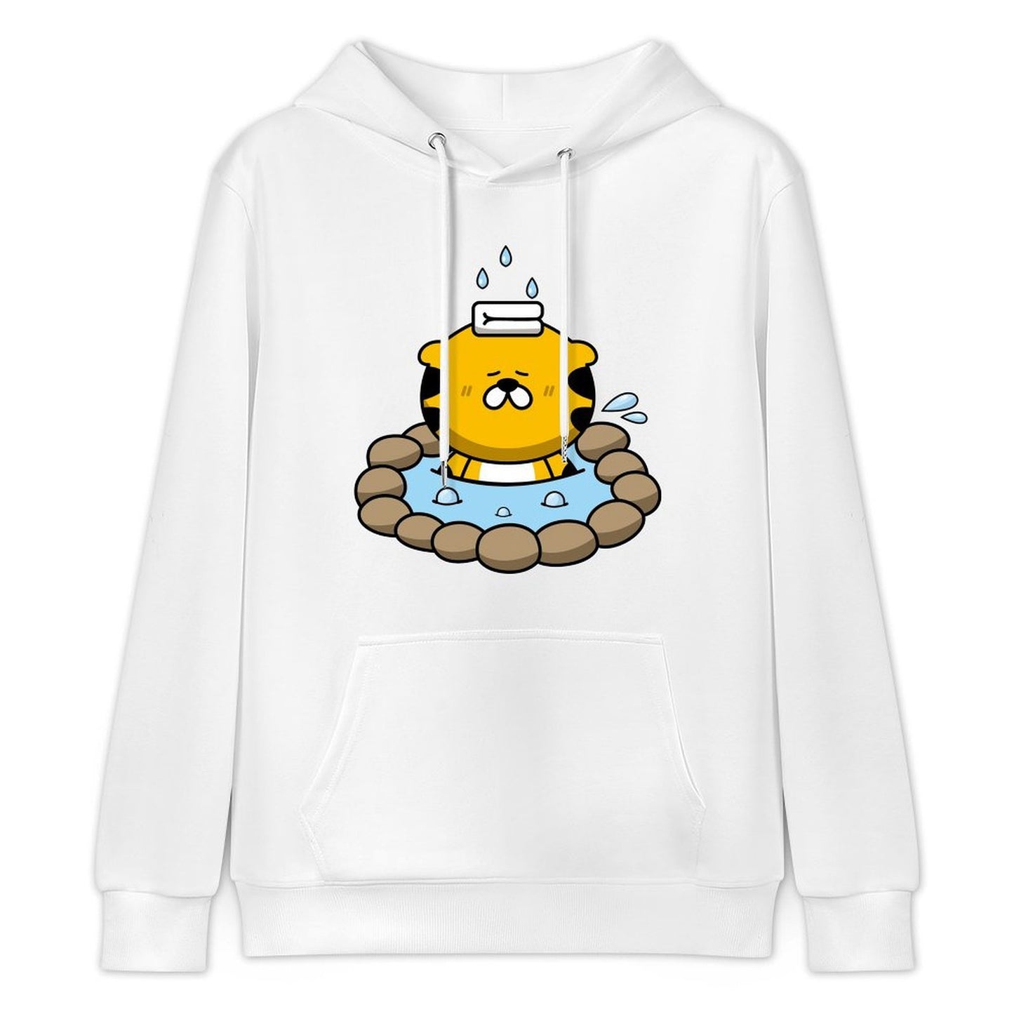 Basic Sleek Front Graphic Hoodies