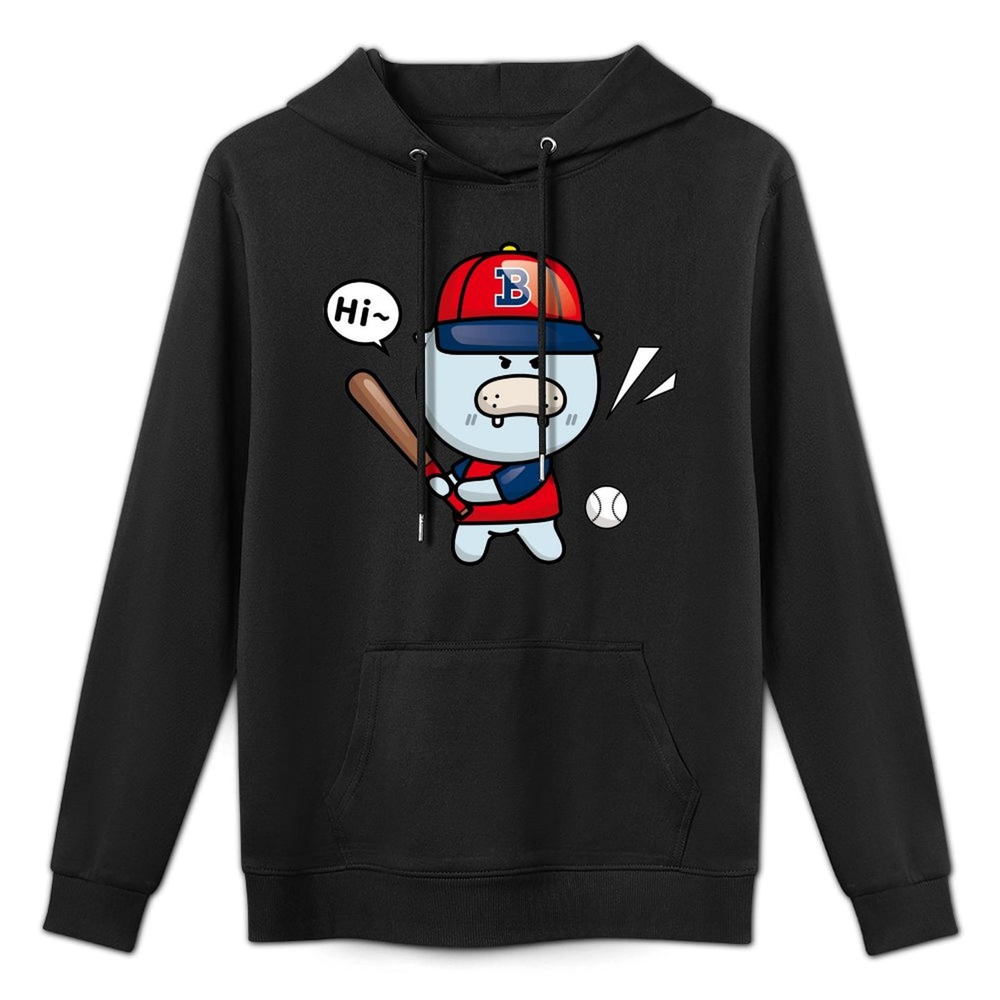 Oversized Neutral Front Graphic Hoodies